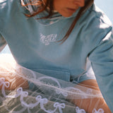10ANS bleu - sweat oversize